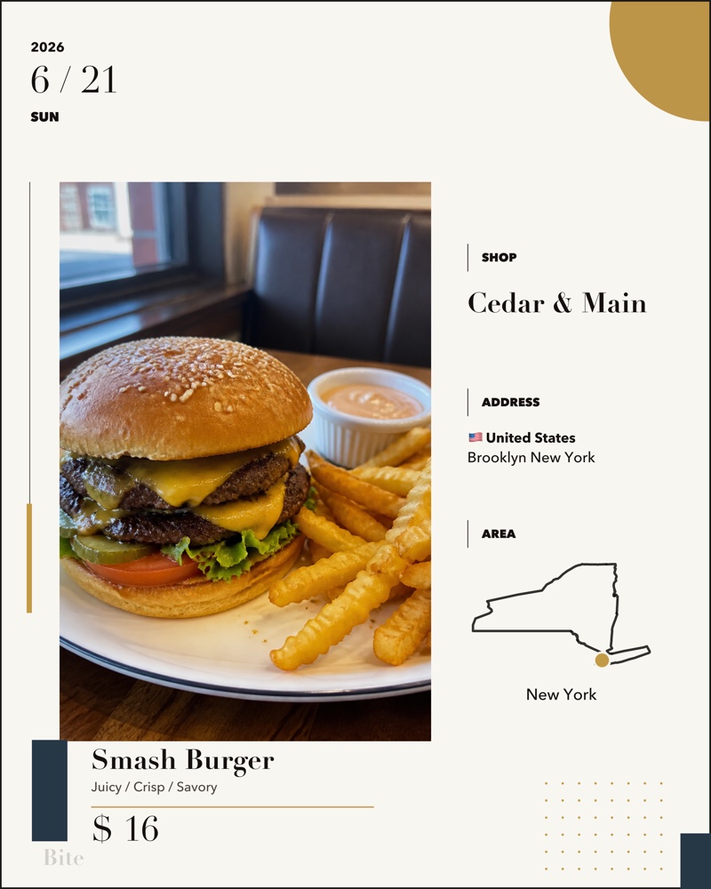 Magazine Bite card