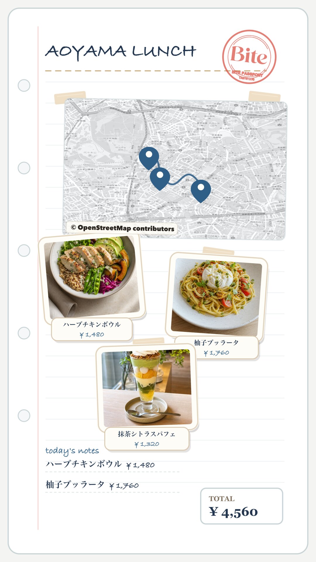 Aoyama Lunch Journal